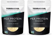 Polvo de Proteína de Arveja Orgánica sin Sabor Terrasoul Superfoods 680g Paquete de 2