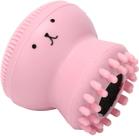 Polvo de Silicone para Limpeza Facial e Massagem de Rosto Acessório de Beleza Esfoliante Rosa