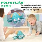 Polvo Fujão Brinquedo Criança na água Com Movimento Polvo Fujão Brinquedo Criança na água Com Movimento