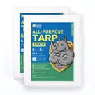 PolyTarp GUARD SHIELD White Waterproof 1,8 x 2,4 m 5 mil (pacote com 2) PolyTarp GUARD SHIELD White Waterproof 1,8 x 2,4 m 5 mil (pacote com 2)