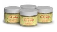 Pomada Basic Brands para tratamento de herpes labial com L-lisina, 26 ml, pacote com 4