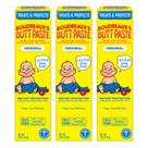 Pomada para assaduras Boudreaux's Butt Paste 120mL, pacote com 3