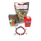 Pomba Gira Maria Padilha Kit Pulseira Perfume Banho Atração Atrativo do Amor Sorte Sedução