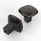 Pomeles para Gabinetes Asidrama de Zinc con Acabado en Bronce Aceitado, Paquete de 10, 2.9 cm