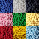 Pompom 10 Mm Com 1000 Peças - Escolha Até 10 Cores