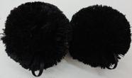 Pompom 1144 c alca em gorgurão 2 unidades ref 4271/1 cor b99 preto
