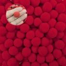 Pompom 20mm Vermelho Verde Branco Natal 100un Escolha a Cor Pompom 20mm Vermelho Verde Branco Natal 100un Escolha a Cor