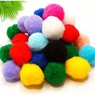 Pompom 25 mm Colorido 100un - Papelaria Criativa