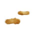 Pompom bigode 30mm x 70mm cor bege unidade