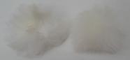 Pompom de Pelo Baixo com Alça - Ref. 4431/3 - 2 Unidades - Cor Off White Pompom de Pelo Baixo com Alça - Ref. 4431/3 - 2 Unidades - Cor Off White