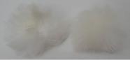Pompom pelo baixo c/ alca ref 4431/3 2 unid cor off white Pompom pelo baixo c/ alca ref 4431/3 2 unid cor off white