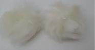 Pompom pelo baixo c/ alca ref 4432/3 2 unid cor off white Pompom pelo baixo c/ alca ref 4432/3 2 unid cor off white