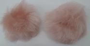 Pompom pelo baixo sem alca ref 4431/1 2 unid cor rosa seco