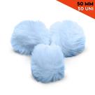Pompom - Pelúcia 50 Mm - 50 Unidades - Azul Bebê - Nº: 177 - Nybc