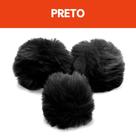 Pompom - Pelúcia 70 Mm - 30 Unidades - Preto - Nº: 310 - Nybc