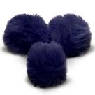 Pompom - Pelúcia Azul Marinho - 70 Mm - 30 Unidades - Nybc
