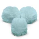 Pompom - Pelúcia Cinza Claro - 70 Mm - 30 Unidades - Nybc