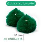 Pompom - Pelúcia Verde Bandeira 50 Mm - C/50 Unidades - Nybc Pompom - Pelúcia Verde Bandeira 50 Mm - C/50 Unidades - Nybc