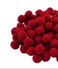 Pompom poliéster 10mm para Laços Tiaras Roupas e Artesanatos com 100 unidades