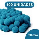 Pompom Turquesa Escuro - 20Mm Pacote Com 100 Unidades - Nybc Pompom Turquesa Escuro - 20Mm Pacote Com 100 Unidades - Nybc