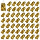 Pompoms para cheerleading PPXMEEUDC 54 peças dourado metálico