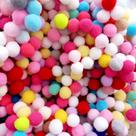 Pompons Coloridos - 500 Unidades 1,5cm - 15mm