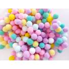 Pompons Cores Candy 1,5 cm 15mm Artigos Laços Festas artesanatos