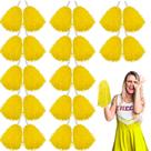 Pompons decorativos Lovecheer, 24 peças, alça amarela de 33 cm Pompons decorativos Lovecheer, 24 peças, alça amarela de 33 cm