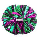 Pompons para líderes de torcida Lovecheer rosa choque e verde 35cm