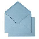 ponatia 50 peças A7, envelope azul empoeirado fosco, 13x19 cm