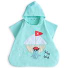 Poncho 100% Algodão Tamanho Único Infantil Sailor Octopus 22,5 x 24 in Milk&Moo Poncho 100% Algodão Tamanho Único Infantil Sailor Octopus 22,5 x 24 in Milk&Moo