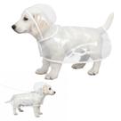 Poncho de chuva para cães Haifafaaing transparente impermeável EVA x2