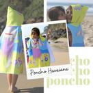 Poncho de Praia Infantil com Capuz Havaiana