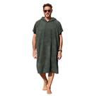 Poncho de toalha de surf com capuz Catalonia Army Green para adultos