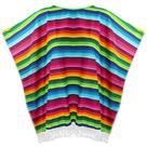 Poncho Fantasia Serape Mexicano Skeleteen - Adultos e Crianças