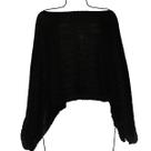 Poncho Feminino Boho de Tricô Katlen Tricot Capa Manta Estilo Boho Chic Tamanho Único