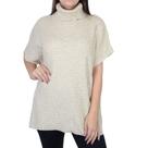 Poncho Feminino Darluam Desagulhado Bege - 3028