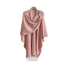Poncho Feminino De Caxemira Quente De Inverno Cor Sólida Dupla Face Designer Manta Cachecol Capa Poncho Feminino De Caxemira Quente De Inverno Cor Sólida Dupla Face Designer Manta Cachecol Capa