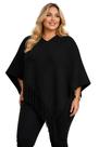 Poncho Luxo Xale Gola V De Pelinho Chale Outono Inverno