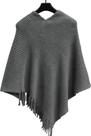 Poncho Luxo Xale Gola V De Pelinho Chale Outono Inverno