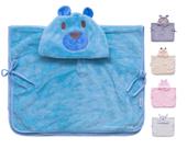 Poncho microfibra bebê infantil bichinhos ii capuz 6 á 36 meses baby joy