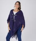 poncho susie croche único feminino