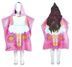 Poncho Toalha De Praia Infantil Com Capuz Várias Estampas