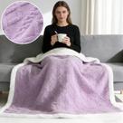 Poncho Xale Manta Luxo Pelúcia Dupla Quente Unissex Conforto e Estilo Premium Macia Cor:RoxoTamanho:M Poncho Xale Manta Luxo Pelúcia Dupla Quente Unissex Conforto e Estilo Premium Macia Cor:RoxoTamanho:M