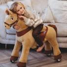 Pônei de Pelúcia PonyCycle para Montar para Crianças, sem Eletricidade