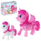 Poney Unicórnio Com Movimento Anda Sozinho Com Sons E Luzes - Art Brink