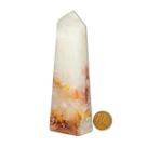 Ponta Alabastro Pedra Natural 12 a 13cm Média 245g Tipo B