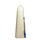 Ponta Alabastro Pedra Natural Gerador 24cm 876g Classe A Ponta Alabastro Pedra Natural Gerador 24cm 876g Classe A
