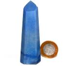 Ponta Aventurina Azul Natural Sextavado 12 a 15 cm Tipo B