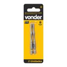 Ponta Bit de Torção S2 PH N2 1/4" x 75mm em Aço Vonder